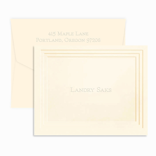 Embossed Yorkshire Folded Note Cards